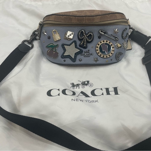 Coach Souvenirs leather Blue Belt Bag - Picture 5 of 7